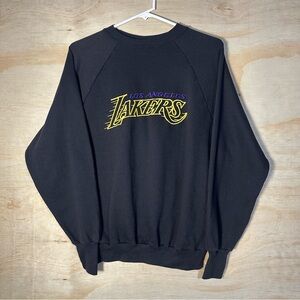 80s Vtg Los Angeles LA Lakers World Championships Sweatshirt Crewneck Kobe M/L